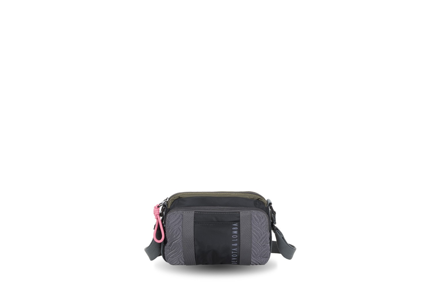 BANDOLERA DEVOTA & LOMBA FIELD NEGRO GRIS 241.990–01