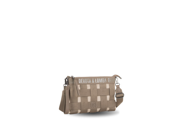 BANDOLERA / BOLSO DE MANO DEVOTA & LOMBA CROSS TAUPE 241.802-01