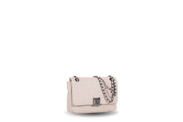 BANDOLERA DEVOTA & LOMBA CLASPER TAUPE 140.420-03