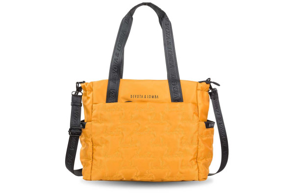 BOLSO / BANDOLERA SHOPPER DEVOTA & LOMBA HAND MOSTAZA 250.255-03