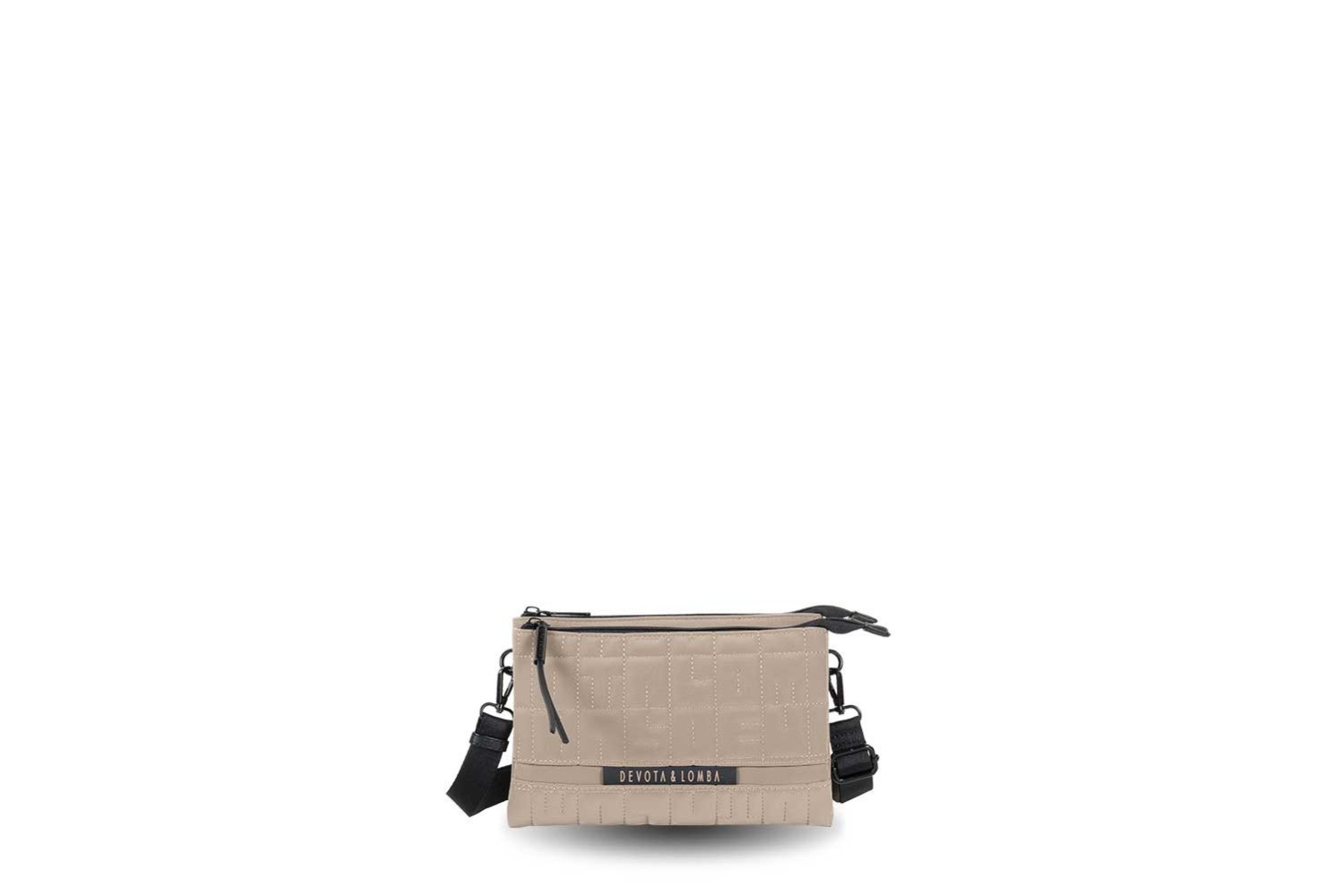 BANDOLERA / BOLSO DE MANO DEVOTA & LOMBA MASTER TAUPE 251.221-02