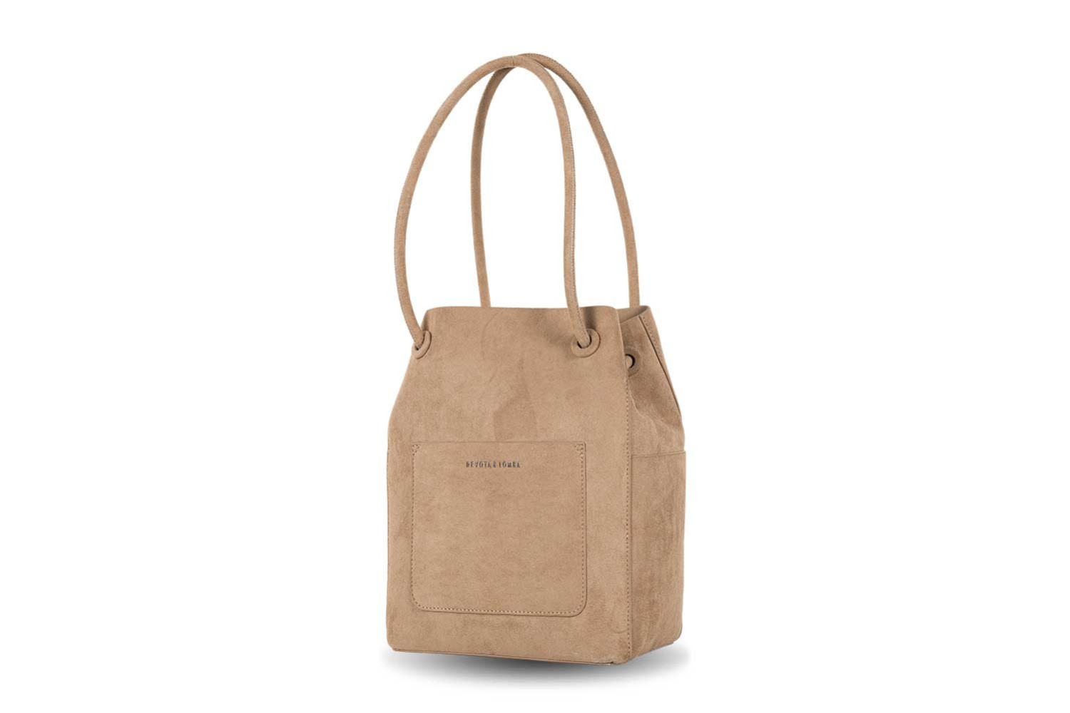 BOLSO DEVOTA & LOMBA SMOOTH TAUPE 150.620-04