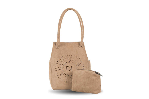 BOLSO DEVOTA & LOMBA SMOOTH TAUPE 150.620-04