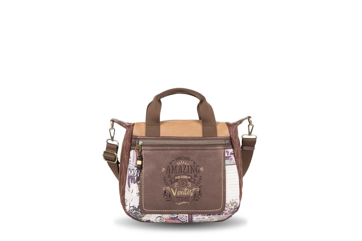 BOLSO / BANDOLERA VENTIS MARRÓN MULTICOLOR 252.666-01