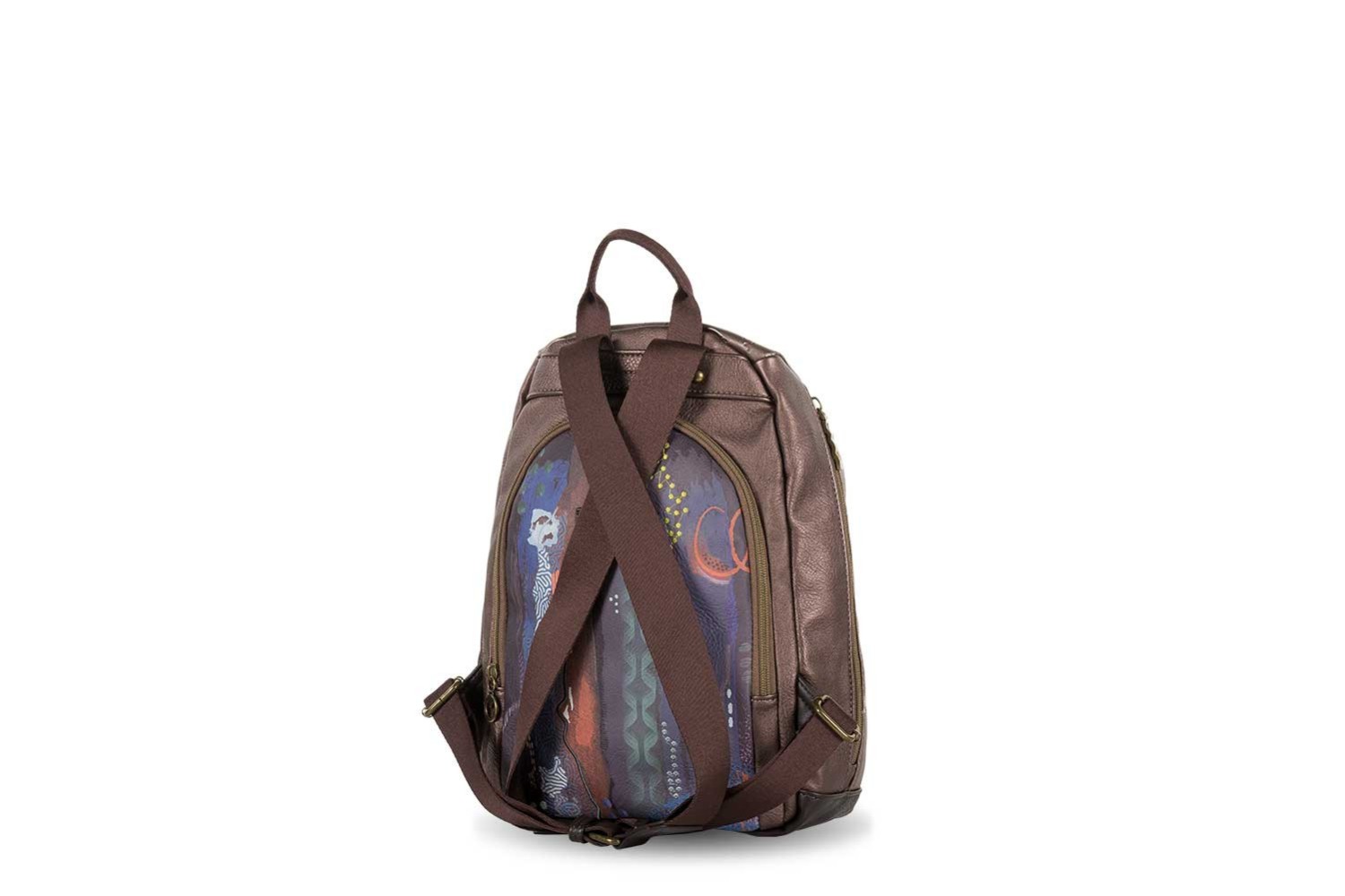 MOCHILA ANTIRROBO VENTIS MARRÓN MULTICOLOR 252.963-01