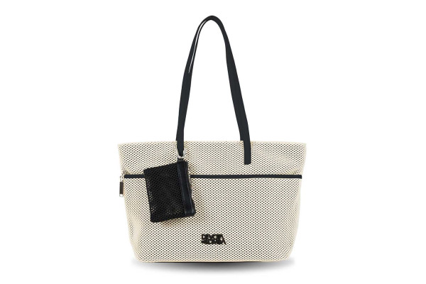 BOLSO SHOPPING DEVOTA & LOMBA NET OFF WHITE 260.853-02