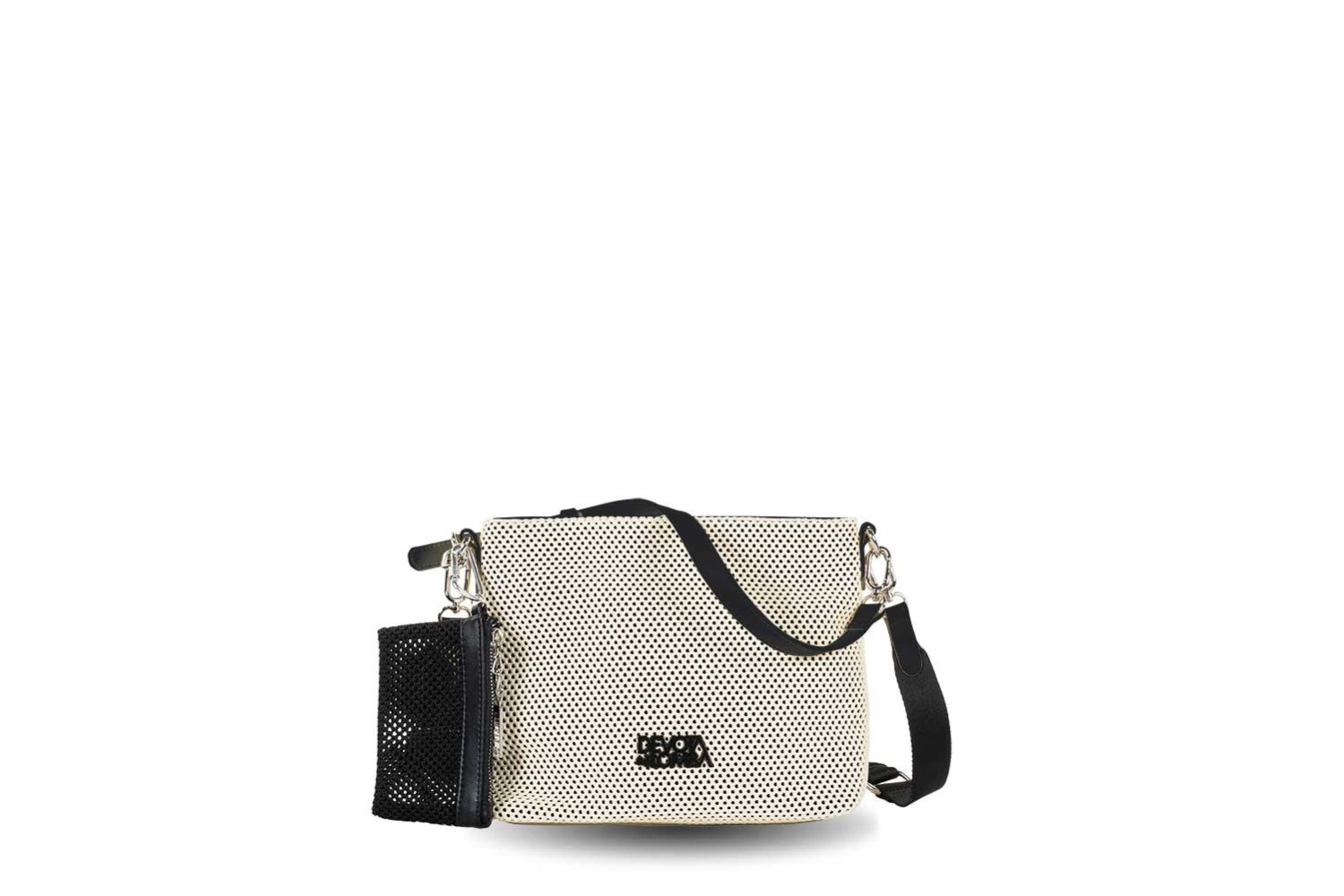 BOLSO / BANDOLERA DEVOTA & LOMBA NET OFF WHITE 260.834-02