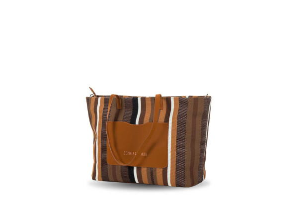 BOLSO / BANDOLERA DEVOTA & LOMBA KNIT TIERRA 260.753-04