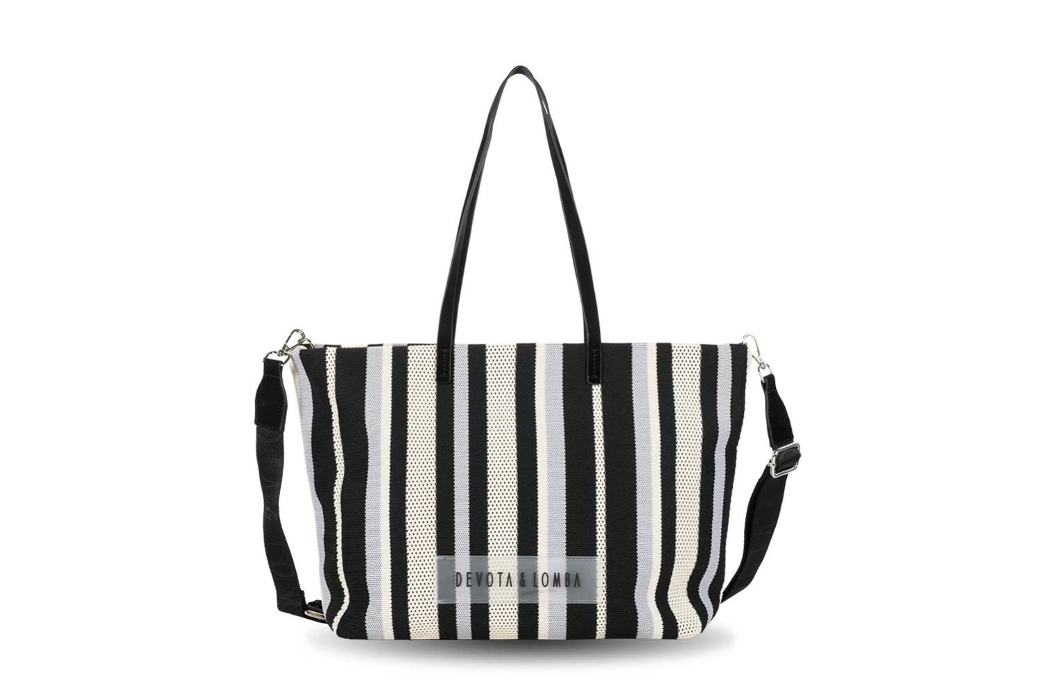 BOLSO / BANDOLERA DEVOTA & LOMBA KNIT NEGRO 260.753-01