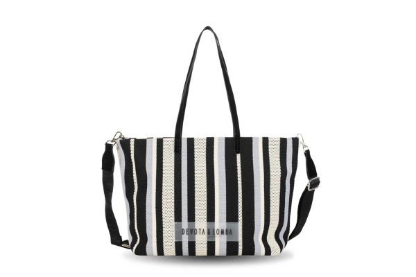 BOLSO / BANDOLERA DEVOTA & LOMBA KNIT NEGRO 260.753-01