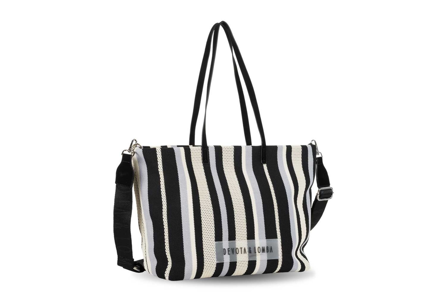 BOLSO / BANDOLERA DEVOTA & LOMBA KNIT NEGRO 260.753-01