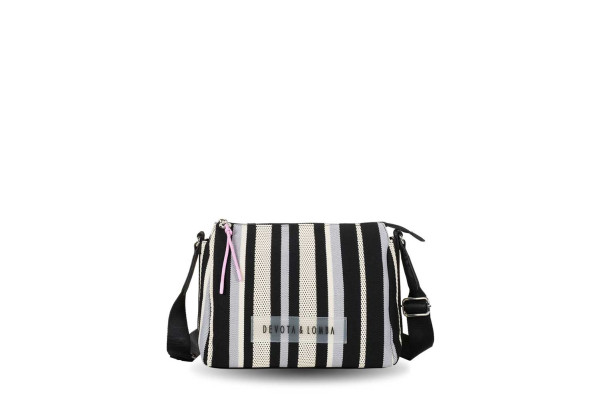 BANDOLERA DEVOTA & LOMBA KNIT NEGRO 260.706-01