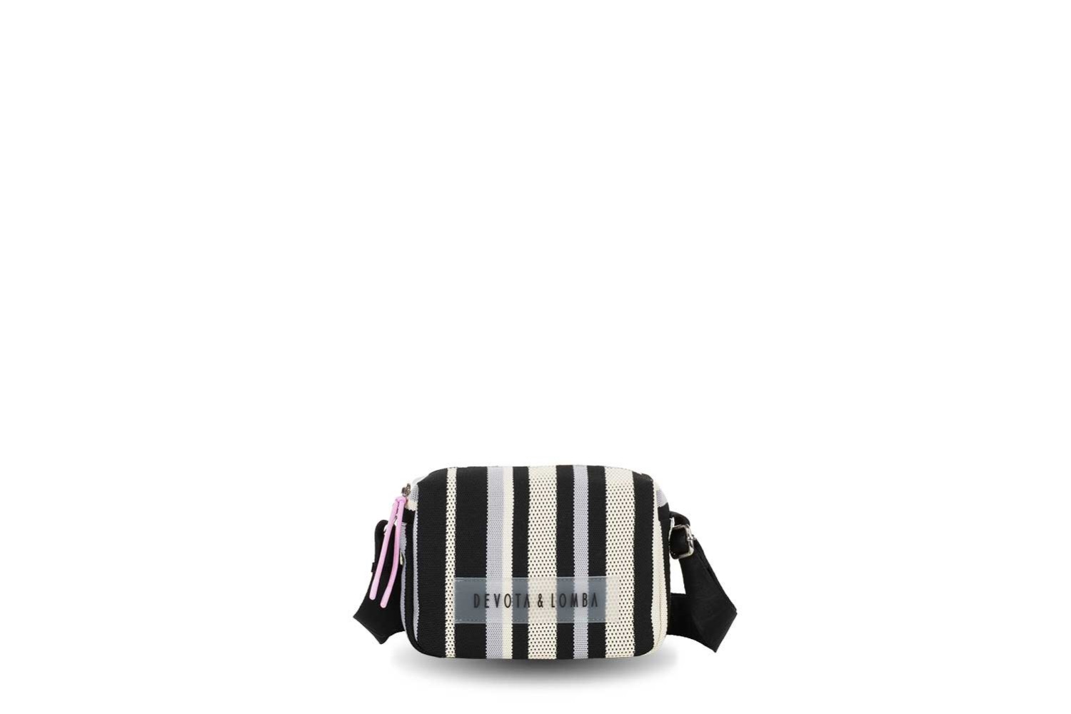 BANDOLERA DEVOTA & LOMBA KNIT NEGRO 260.705-01