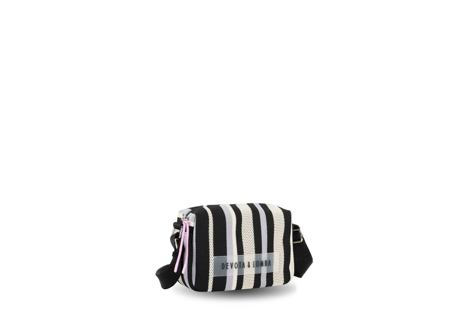 BANDOLERA DEVOTA & LOMBA KNIT NEGRO 260.705-01