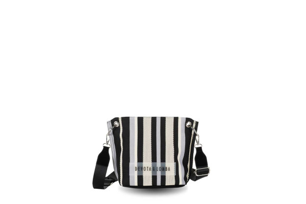 BANDOLERA DEVOTA & LOMBA KNIT NEGRO 260.702-01