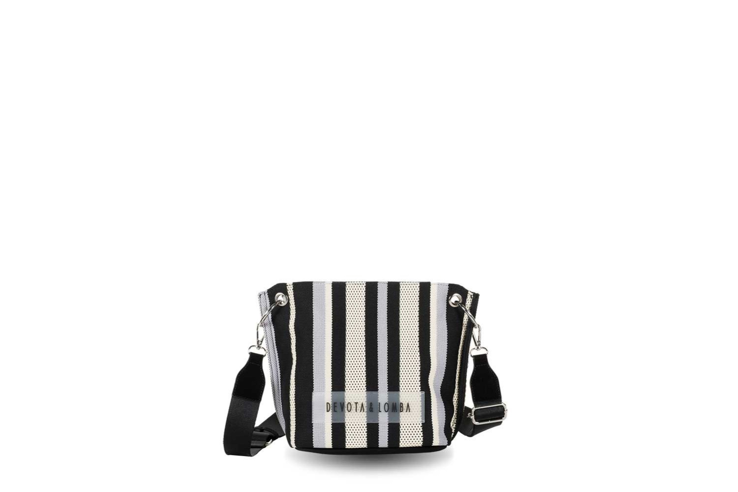 BANDOLERA DEVOTA & LOMBA KNIT NEGRO 260.702-01