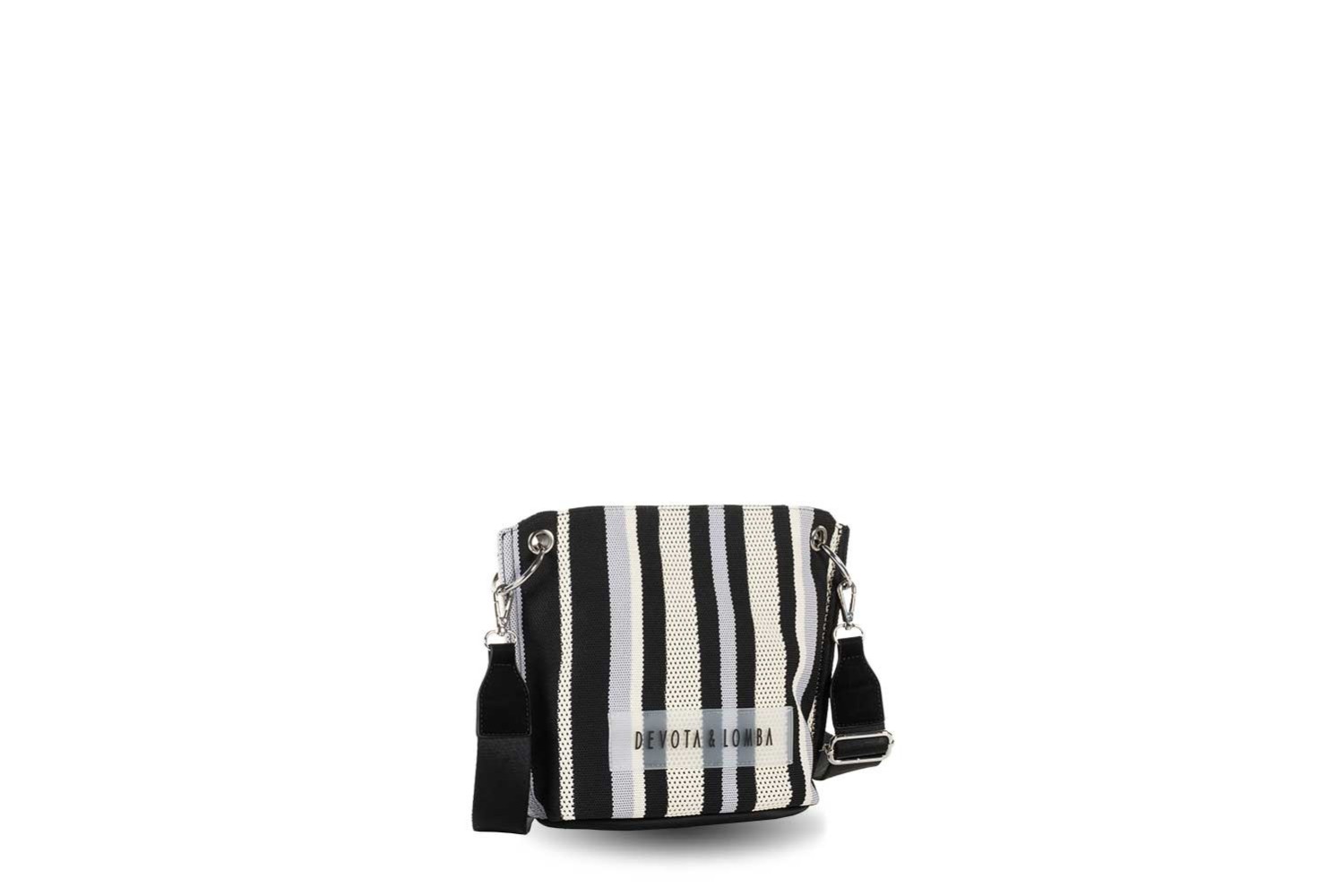 BANDOLERA DEVOTA & LOMBA KNIT NEGRO 260.702-01