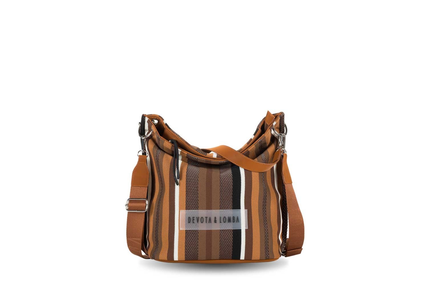 BOLSO / BANDOLERA DEVOTA & LOMBA KNIT TIERRA 260.701-04