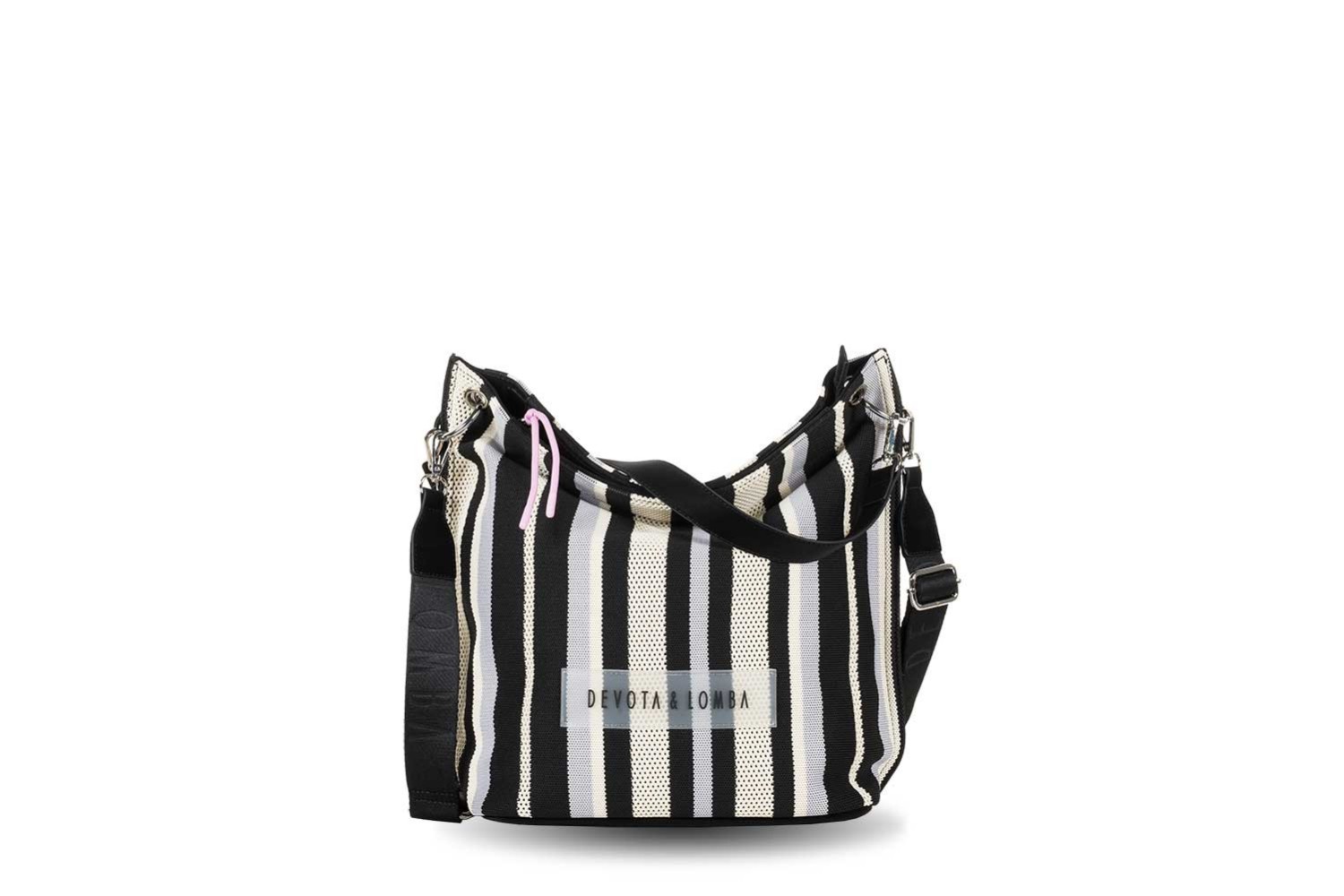 BOLSO / BANDOLERA DEVOTA & LOMBA KNIT NEGRO 260.701-01