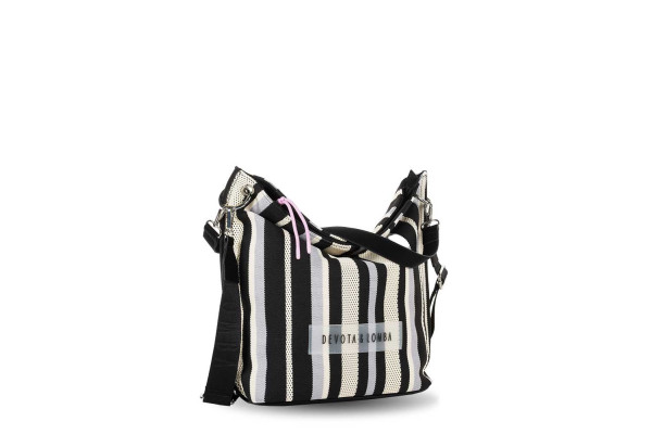 BOLSO / BANDOLERA DEVOTA & LOMBA KNIT NEGRO 260.701-01 2