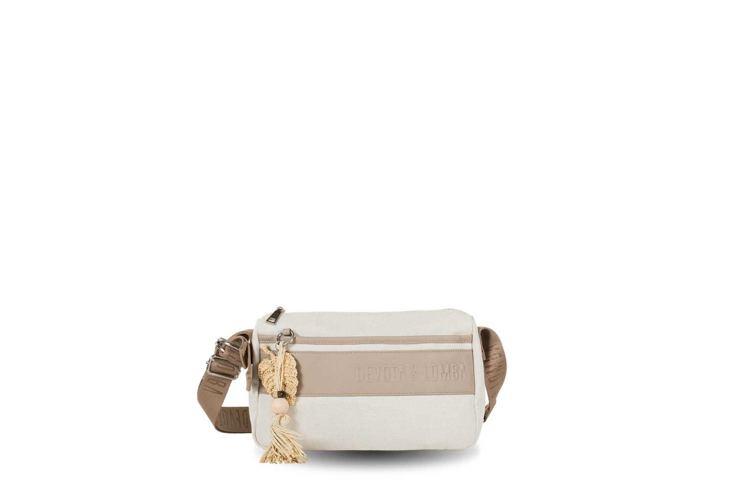 BANDOLERA DEVOTA & LOMBA WIDE TAUPE 160.307-02