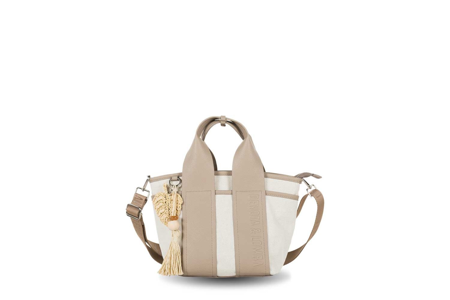 BOLSO / BANDOLERA DEVOTA & LOMBA WIDE TAUPE 160.305-02