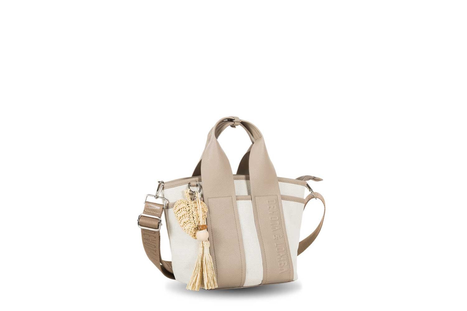 BOLSO / BANDOLERA DEVOTA & LOMBA WIDE TAUPE 160.305-02