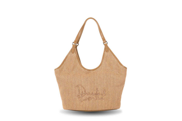 BOLSO DEVOTA & LOMBA FLOCK TAUPE 160.208-02