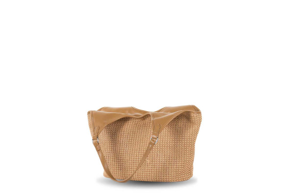 BOLSO DEVOTA & LOMBA FLOCK TAUPE 160.208-02