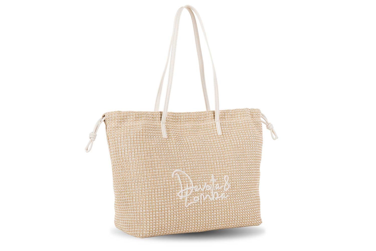 BOLSO DEVOTA & LOMBA FLOCK BLANCO ROTO 160.205-01